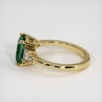 2.12 Ct. Green Sapphire Ring, 18K Yellow Gold 4
