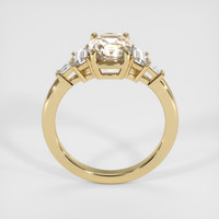 2.35 Ct. Peach Sapphire Ring, 18K Yellow Gold 3