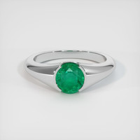 1.15 Ct. Emerald Ring, Platinum 950 1