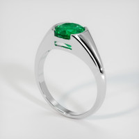 1.51 Ct. Emerald Ring, Platinum 950 2