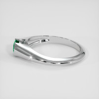 0.43 Ct. Emerald Ring, Platinum 950 4