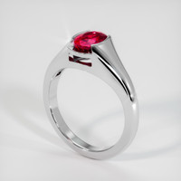 1.44 Ct. Ruby Ring, Platinum 950 2