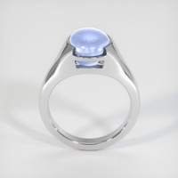 6.27 Ct. Greyish Blue Sapphire Ring, Platinum 950 3