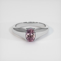 1.16 Ct. Pinkish Purple Sapphire Ring, Platinum 950 1