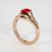 1.03 Ct. Ruby Ring, 14K Rose Gold 2