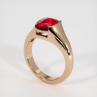 2.13 Ct. Ruby Ring, 14K Rose Gold 2