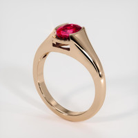 1.44 Ct. Ruby Ring, 14K Rose Gold 2