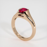 1.21 Ct. Ruby Ring, 18K Rose Gold 2