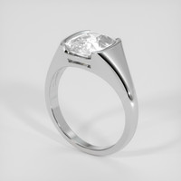 5.06 Ct. White Sapphire Ring, Silver 2