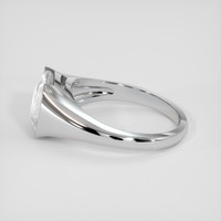 5.06 Ct. White Sapphire Ring, Silver 4