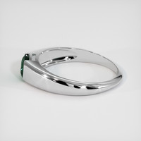 0.75 Ct. Bluish Green Sapphire Ring, 10K White Gold 4