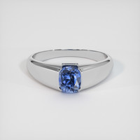 1.59 Ct. Blue Sapphire Ring, 14K White Gold 1