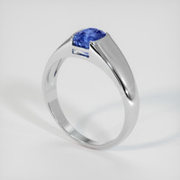 1.59 Ct. Blue Sapphire Ring, 14K White Gold 2