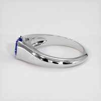 1.24 Ct. Blue Sapphire Ring, 14K White Gold 4