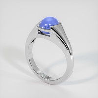 2.78 Ct. Sapphire Ring, 14K White Gold 2