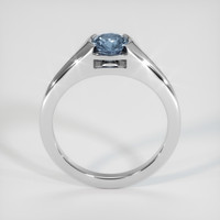 1.09 Ct. Bluish Grey Sapphire Ring, 14K White Gold 3
