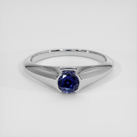 0.98 Ct. Color Change Sapphire Ring, 14K White Gold 1