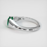 1.15 Ct. Emerald Ring, 18K White Gold 4