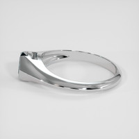 0.59 Ct. Bluish Green Sapphire Ring, 18K White Gold 4
