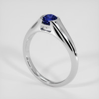 0.98 Ct. Color Change Sapphire Ring, 18K White Gold 2
