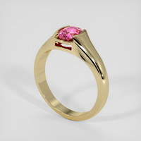 2.41 Ct. Purplish Pink Sapphire Ring, 10K Yellow Gold 2