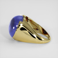 26.26 Ct. Blue Sapphire Ring, 14K Yellow Gold 4