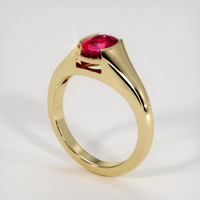 1.44 Ct. Ruby Ring, 14K Yellow Gold 2