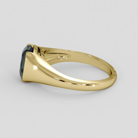 2.03 Ct. Bluish Green Sapphire Ring, 14K Yellow Gold 4