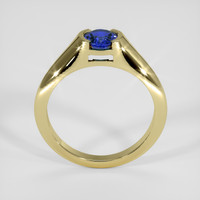 0.87 Ct. Blue Sapphire Ring, 14K Yellow Gold 3