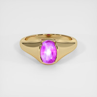 2.20 Ct. Purple Sapphire Ring, 14K Yellow Gold 1