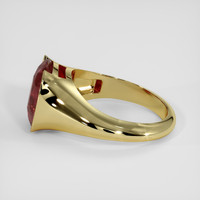 4.76 Ct. Bi Color Sapphire Ring, 14K Yellow Gold 4