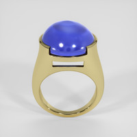 26.26 Ct. Blue Sapphire Ring, 18K Yellow Gold 3