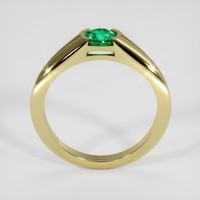 0.43 Ct. Emerald Ring, 18K Yellow Gold 3