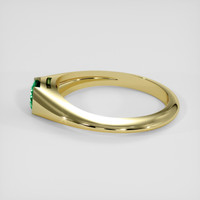 0.43 Ct. Emerald Ring, 18K Yellow Gold 4