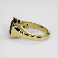 4.94 Ct. Greyish Blue Spinel Ring, 18K Yellow Gold 4