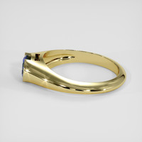 0.87 Ct. Blue Sapphire Ring, 18K Yellow Gold 4