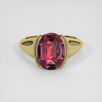4.76 Ct. Bi Color Sapphire Ring, 18K Yellow Gold 1