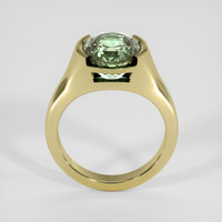 5.40 Ct. Bluish Green Sapphire Ring, 18K Yellow Gold 3