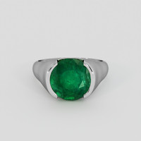 4.43 Ct. Emerald Ring, Platinum 950 1