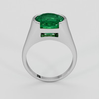 4.43 Ct. Emerald Ring, Platinum 950 3