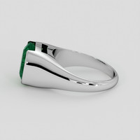 4.43 Ct. Emerald Ring, Platinum 950 4