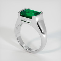 3.29 Ct. Emerald Ring, Platinum 950 2