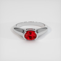 1.03 Ct. Ruby Ring, Platinum 950 1