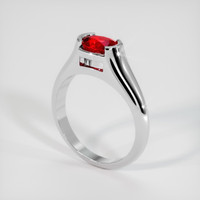 1.03 Ct. Ruby Ring, Platinum 950 2