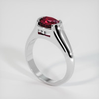 2.02 Ct. Ruby Ring, Platinum 950 2