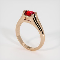 1.03 Ct. Ruby Ring, 14K Rose Gold 2