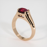 2.02 Ct. Ruby Ring, 14K Rose Gold 2