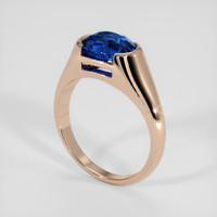 2.55 Ct. Blue Sapphire Ring, 18K Rose Gold 2