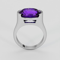 9.25 Ct. Purple Amethyst Ring, 10K White Gold 3