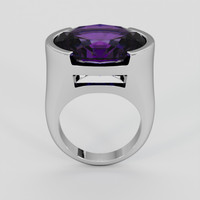 26.90 Ct. Purple Amethyst Ring, 10K White Gold 3
